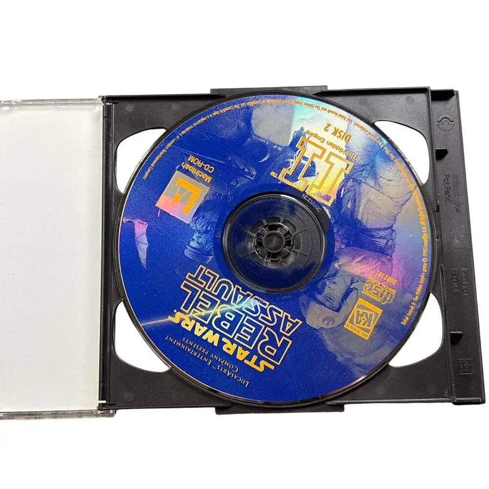 Star Wars Rebel Assault 2 The Hidden Empire Computer Game Macintosh CD ROM